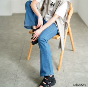 ぽっちゃり女性に似合うデニムパンツで叶える美シルエットコーデ